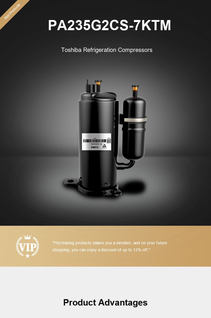 Toshiba Compressor PA235G2CS-7KTM, technical parameters pdf, structure diagram